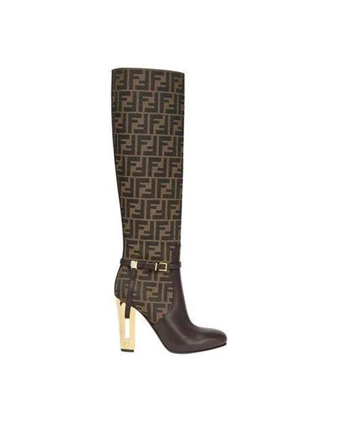 fendi traced heel boots